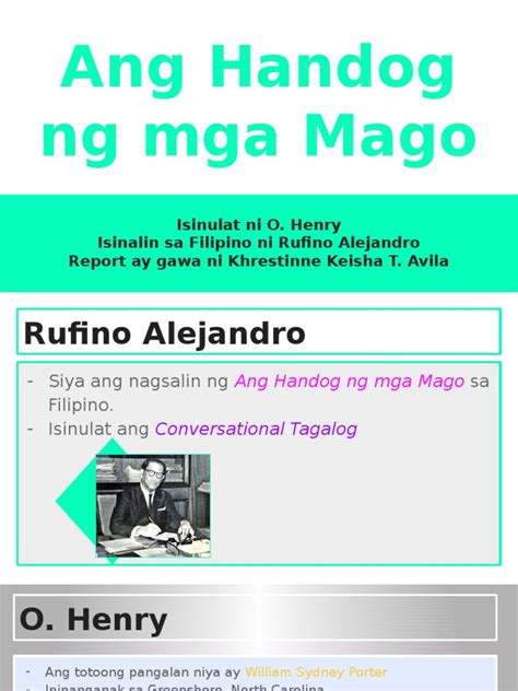 Ang handog ng mga mago buong kwento